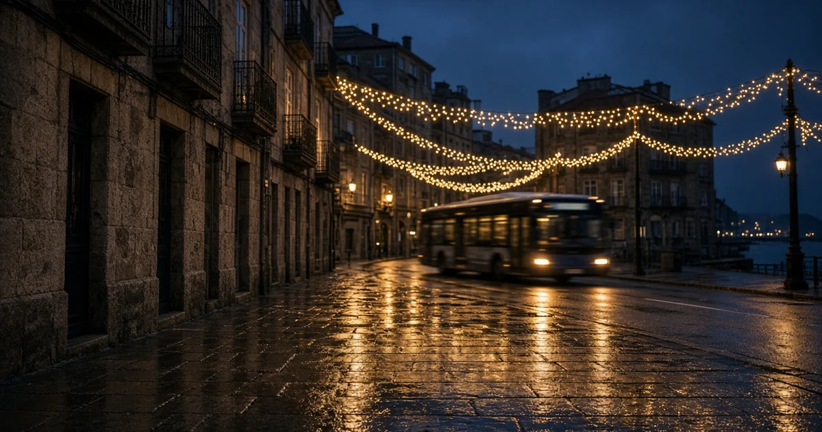 Luces de Navidad de Vigo desde Baiona: bus, regreso y alternativas