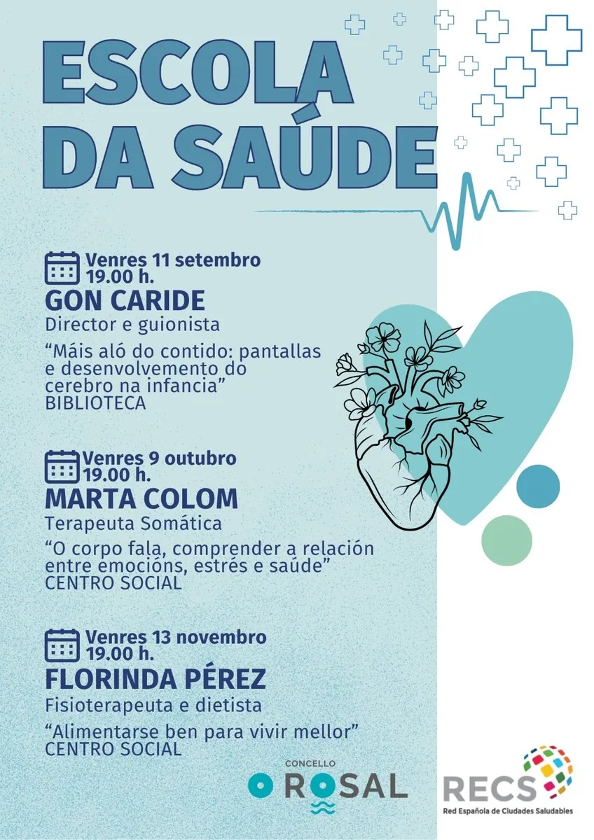 Escuela de la Salud: «Alimentarse ben para vivir mellor» con Florinda Pérez · O Rosal