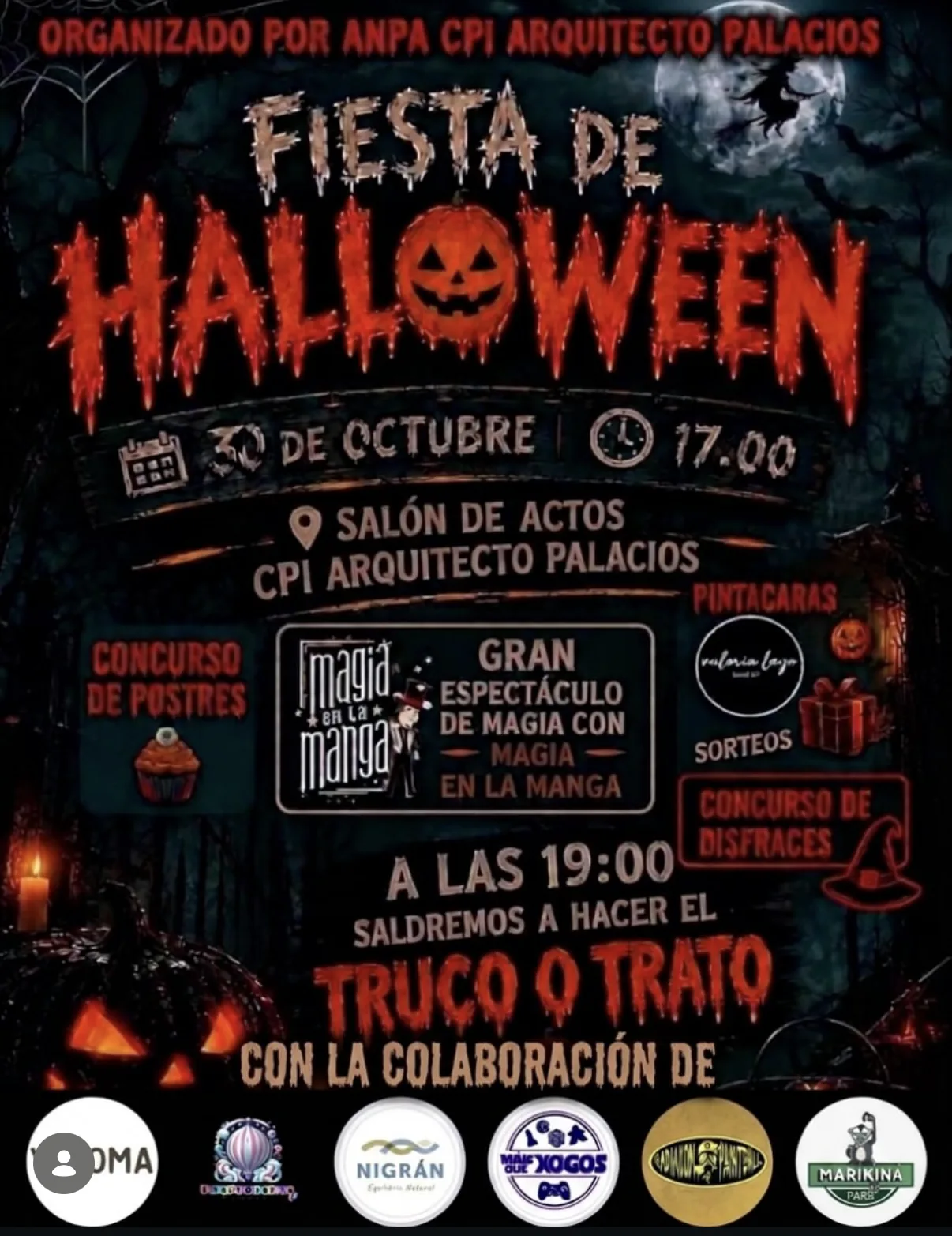 Fiesta de Halloween · ANPA CPI Arquitecto Palacios · Nigrán