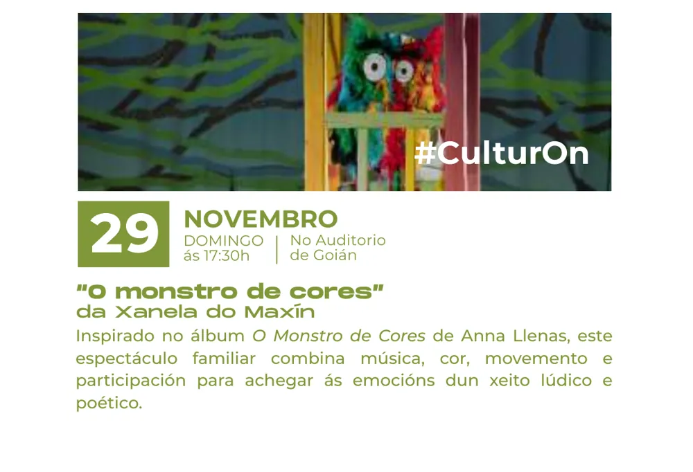 «O monstro de cores» · A Xanela do Maxín